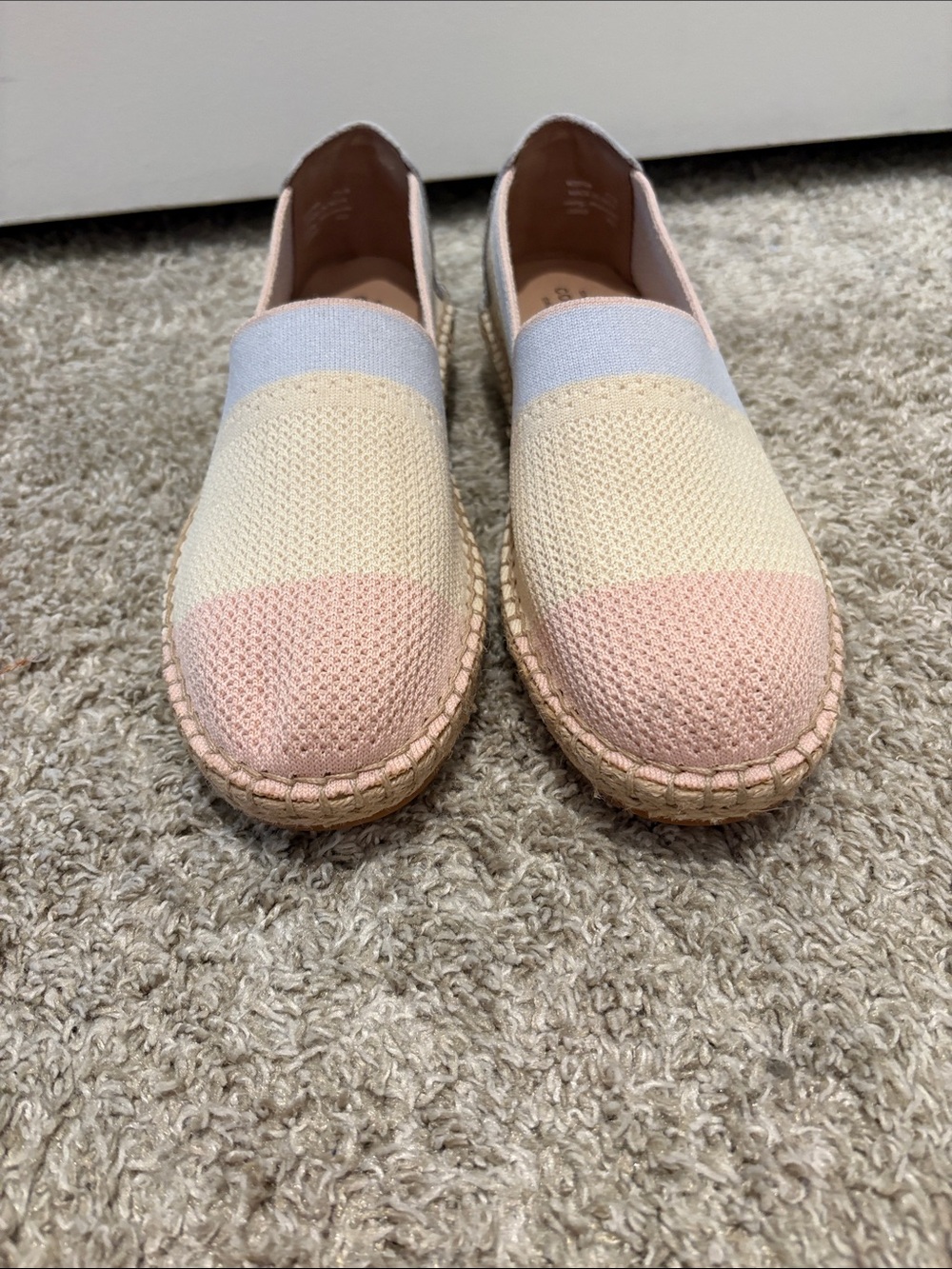 Cole Haan Slip-On Espadrilles in Cream, Blush & Pale Gray - Picture 3 of 5